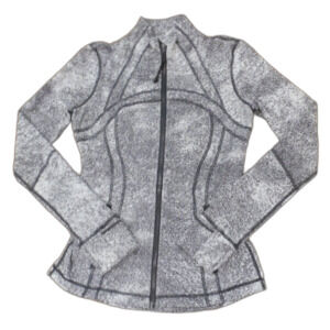 Lululemon Athletica Black White Long Sleeve Jacket Top Women's Size 8